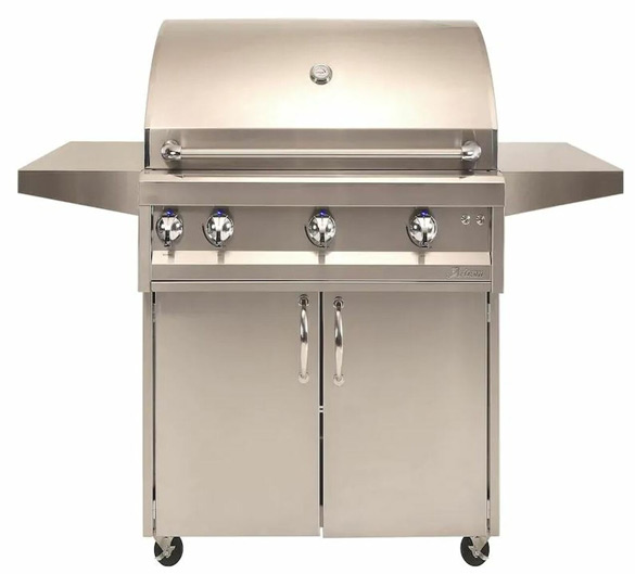 Artistan Professional 36-inch 3-burner freestanding natural gas grill with rotisserie