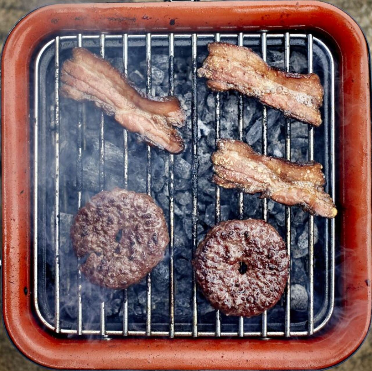 Portable charcoal BBQ grill gift for Dad
